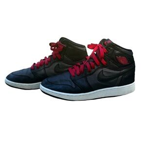 Kid's Used Nike Air Jordan’s Youth Size 5 Black and Red